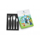 ZILVERSTAD Комплект стоманени детски прибори за хранене “Цирк“ - 4 части