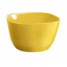 EMILE HENRY Квадратна керамична купа за салата - размер L - 5,5 л. - жълта